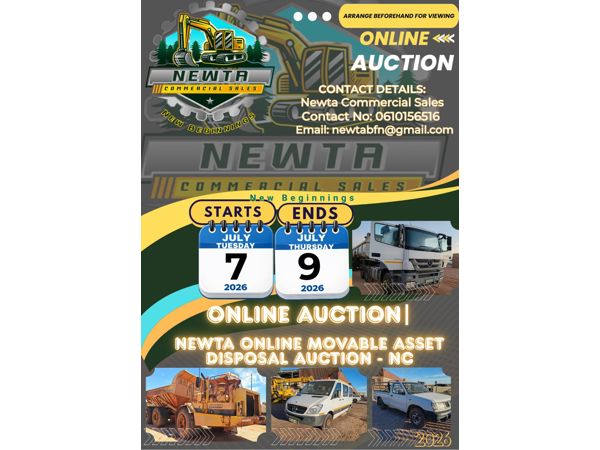 Online Movable Asset Disposal Auction - NC